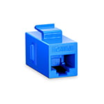 Cat5e RJ45 (8P8C) Unshielded Coupler Keystone Insert Module - Blue Cat5e RJ45 (8P8C) Unshielded Coupler Keystone Insert Module - Blue