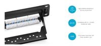 1U 24 Ports Cat5e Unshielded 110 Punch Down Patch Panel