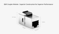 Cat5e RJ45 (8P8C) Shielded Coupler Keystone Insert Module