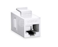 Cat6 RJ45 (8P8C) Unshielded Coupler Keystone Insert Module - Blue