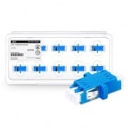LC to LC Duplex Adapter with Flange, OS2 UPC