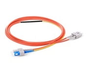 SC to SC OM2 Mode Conditioning Fiber Optic Patch Cable, 1m