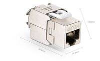 Cat6a RJ45 (8P8C) Shielded Toolless Keystone Jack