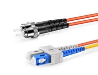 SC to ST OM2 Mode Conditioning Fiber Optic Patch Cable, 1m