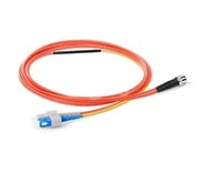 SC to ST OM2 Mode Conditioning Fiber Optic Patch Cable, 1m