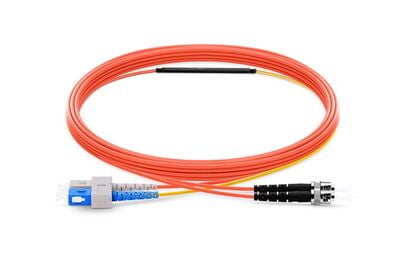SC to ST OM2 Mode Conditioning Fiber Optic Patch Cable, 1m
