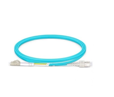 1m (3ft) LC UPC to SC UPC Duplex OM4 Multimode PVC (OFNR) 2.0mm Fiber Optic Patch Cable