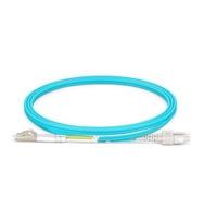 1m (3ft) LC UPC to SC UPC Duplex OM3 Multimode PVC (OFNR) 2.0mm Fiber Optic Patch Cable