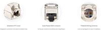 Cat6a RJ45 (8P8C) Shielded Toolless Keystone Jack
