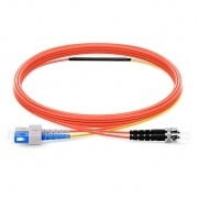 SC to ST OM2 Mode Conditioning Fiber Optic Patch Cable, 1m