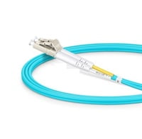 1m (3ft) LC UPC to SC UPC Duplex OM3 Multimode PVC (OFNR) 2.0mm Fiber Optic Patch Cable