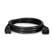 IEC320 C14 to C15, 14AWG Black Power Cord