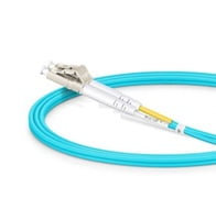 1m (3ft) LC UPC to LC UPC Duplex OM3 Multimode PVC (OFNR) 2.0mm Fiber Optic Patch Cable