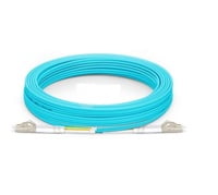1m (3ft) LC UPC to LC UPC Duplex OM3 Multimode PVC (OFNR) 2.0mm Fiber Optic Patch Cable