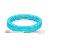 1m (3ft) LC UPC to SC UPC Duplex OM3 Multimode PVC (OFNR) 2.0mm Fiber Optic Patch Cable