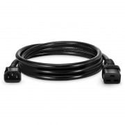 IEC320 C20 to IEC320 C13 14AWG 250V/15A Power Cord, Black