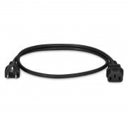 NEMA 5-15P to C13, 18AWG Black Power Cord NEMA 5-15P to C13, 18AWG Black Power Cord