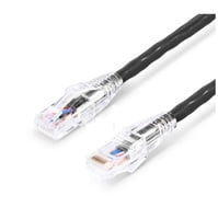 Cat6 Snagless Unshielded (UTP) PVC CM Black Patch Cable, 3ft (0.9m)