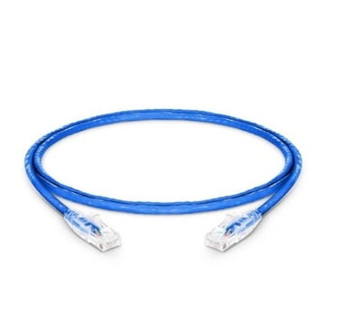 3ft (0.9m) Cat5e Snagless Unshielded (UTP) PVC CM Ethernet Patch Cable, Blue