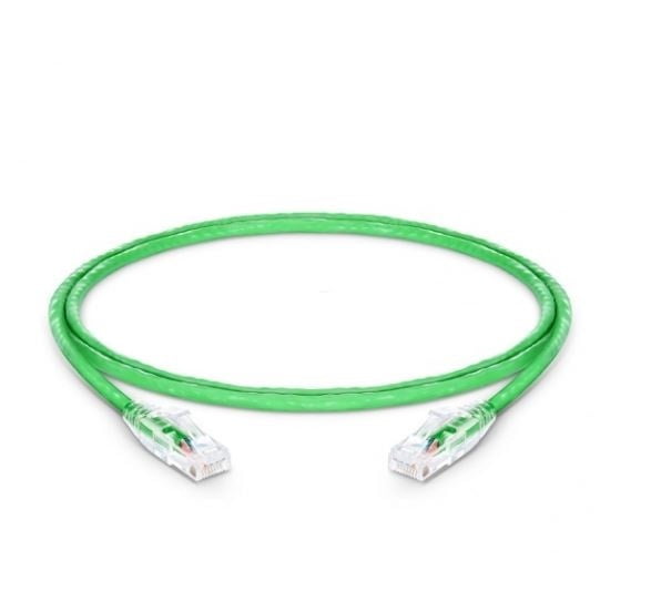 Cat6 Snagless Unshielded (UTP) PVC CM Green Patch Cable, 3ft (0.9m)