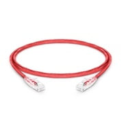Cat6 Snagless Unshielded (UTP) PVC CM Red Patch Cable, 3ft (0.9m)