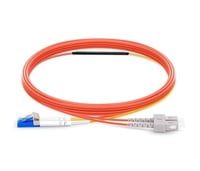 LC to SC OM1 Mode Conditioning Fiber Optic Patch Cable, 1m