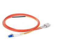 LC to SC OM1 Mode Conditioning Fiber Optic Patch Cable, 1m