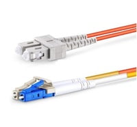 LC to SC OM1 Mode Conditioning Fiber Optic Patch Cable, 1m