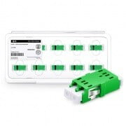 LC to LC Duplex SC Footprint Adapter without Flange, OS2 APC