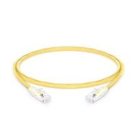 Cat6 Snagless Unshielded (UTP) PVC CM Yellow Patch Cable, 3ft (0.9m)