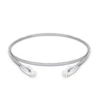 3ft (0.9m) Cat5e Snagless Unshielded (UTP) PVC CM Ethernet Patch Cable, Gray