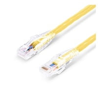 Cat6 Snagless Unshielded (UTP) PVC CM Yellow Patch Cable, 3ft (0.9m)