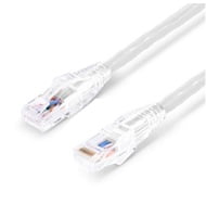 Cat6 Snagless Unshielded (UTP) PVC CM White Patch Cable, 3ft (0.9m)