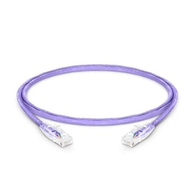 Cat6 Snagless Unshielded (UTP) PVC CM Purple Patch Cable, 3ft (0.9m)