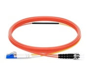 LC to ST OM1 Mode Conditioning Fiber Optic Patch Cable, 1m