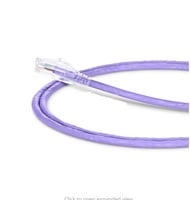 Cat6 Snagless Unshielded (UTP) PVC CM Purple Patch Cable, 3ft (0.9m)