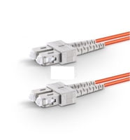 SC to SC UPC Duplex OM2 2.0mm PVC Fiber Patch Cable, 1m