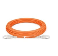 SC to SC UPC Duplex OM2 2.0mm PVC Fiber Patch Cable, 1m