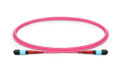 MTP®- 24 (Female) to MTP®- 24 (Female) OM4 Multimode Elite Trunk Cable, 24 Fibers, Type A, Plenum (OFNP), Magenta