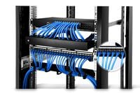 1U 24 Ports Cat6 Shielded Feed-Through High Quality Patch Panel