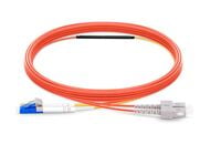 LC to SC OM2 Mode Conditioning Fiber Optic Patch Cable, 1m