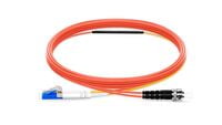 LC to ST OM2 Mode Conditioning Fiber Optic Patch Cable, 1m