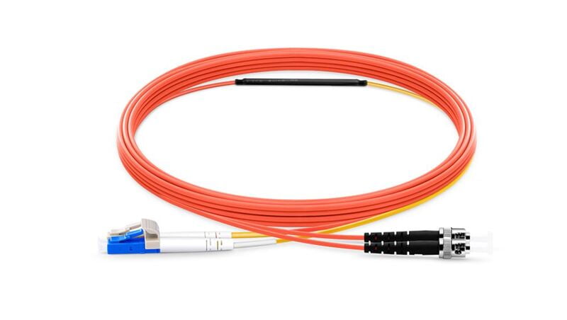 LC to ST OM2 Mode Conditioning Fiber Optic Patch Cable, 1m