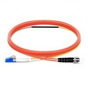 LC to ST OM2 Mode Conditioning Fiber Optic Patch Cable, 1m
