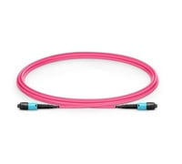 MTP® PRO-12 (Male) to MTP® PRO-12 (Male) OM4 Multimode Elite Trunk Cable, 12 Fibers, Type B, Plenum (OFNP), Magenta