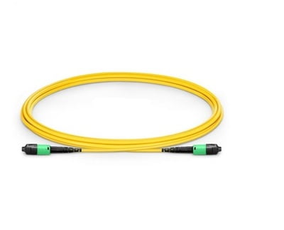 MTP® PRO-12 (Male) to MTP® PRO-12 (Male) OS2 Single Mode Elite Trunk Cable, 12 Fibers, Type B, Plenum (OFNP), Yellow