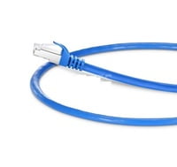 6in (0.15m) Cat6a Snagless Shielded (SFTP) PVC CMX Ethernet Network Patch Cable, Blue