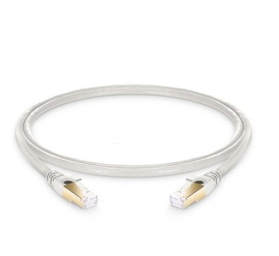 3ft (0.9m) Cat8 Snagless Shielded (SFTP) PVC CMX Ethernet Network Patch Cable, Off-White