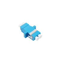 LC to LC Duplex Adapter with Flange, OS2 UPC LC to LC Duplex Adapter with Flange, OS2 UPC