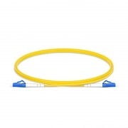 LC to LC UPC Simplex OS2 2.0mm PVC Fiber Patch Cable, 1m